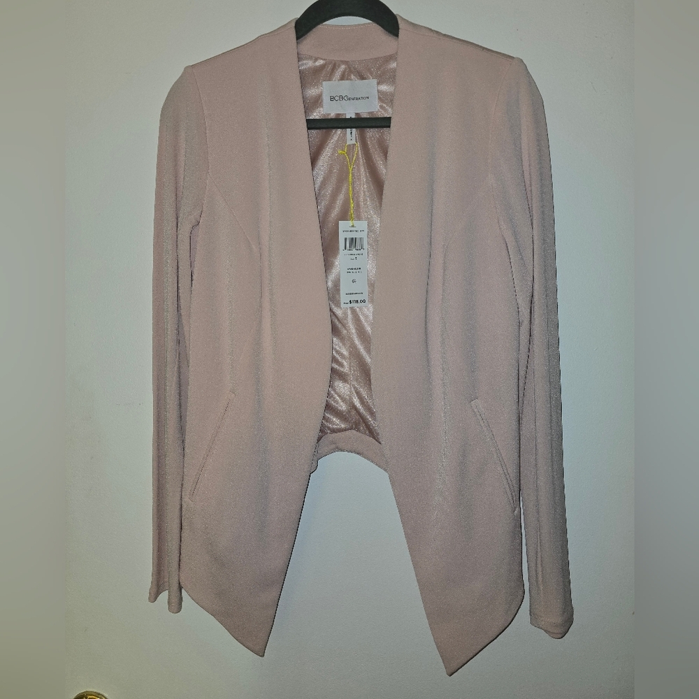 BCBGeneration Pink Open Front Jacket
